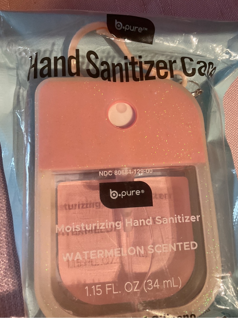 Watermelon Scented Moisturizing Hand Sanitizer and Silicone case